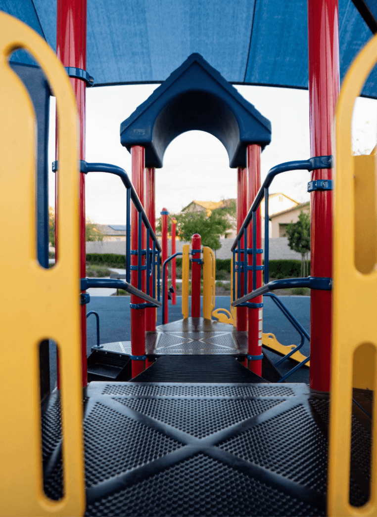 close in shot of a playscape